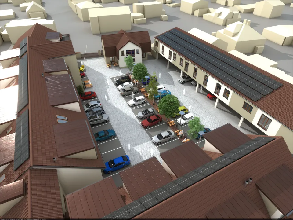 EKOCITY Písnice — denní pohled na areál