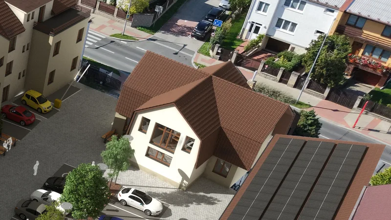 Dům 4 — letecký pohled